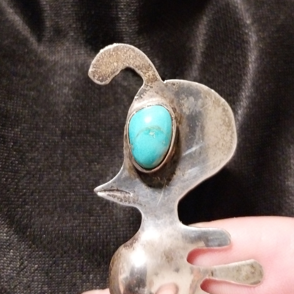 Sterling Silver Native Pin - Picture 6 of 7